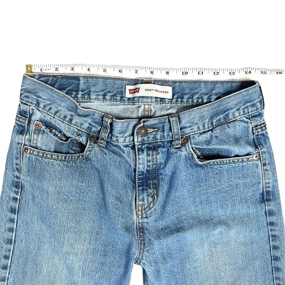 Vintage 90s Levi’s 550 Relaxed Denim Loose Fit Baggy Jeans Size 18 Regular Kids - Picture 11 of 16